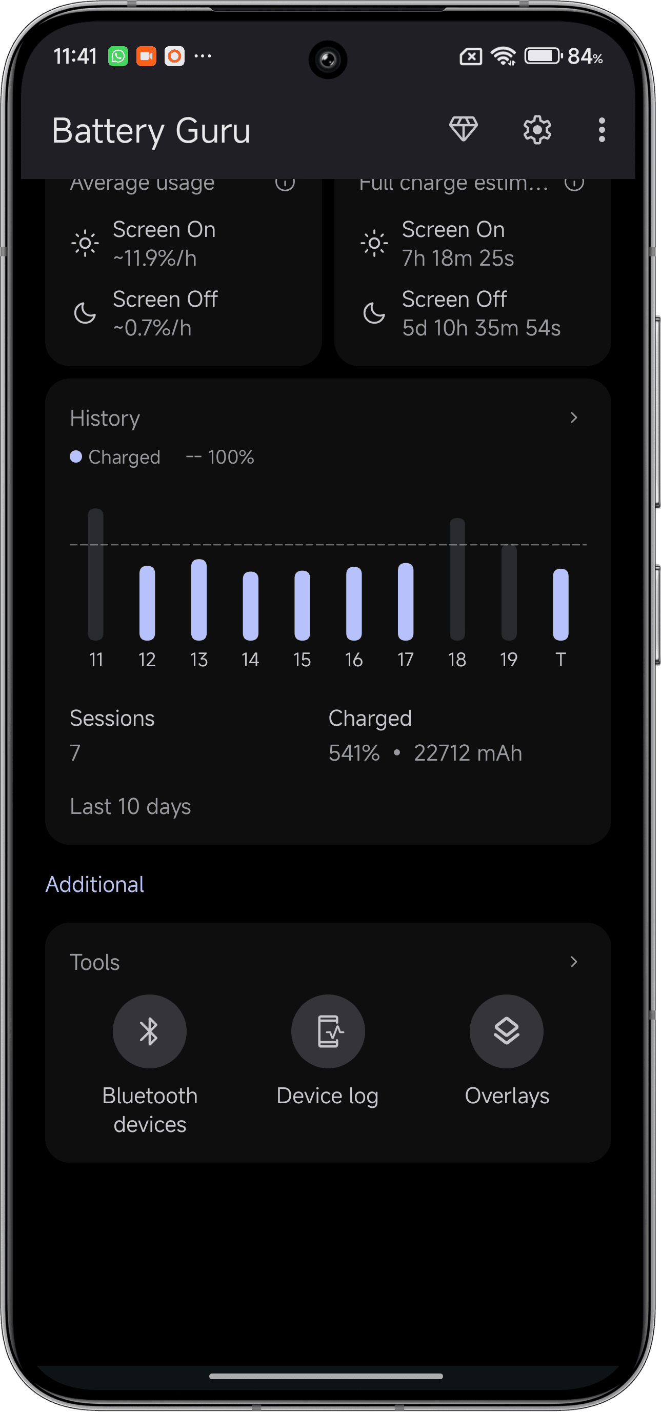 Click on the ">" on Tools box