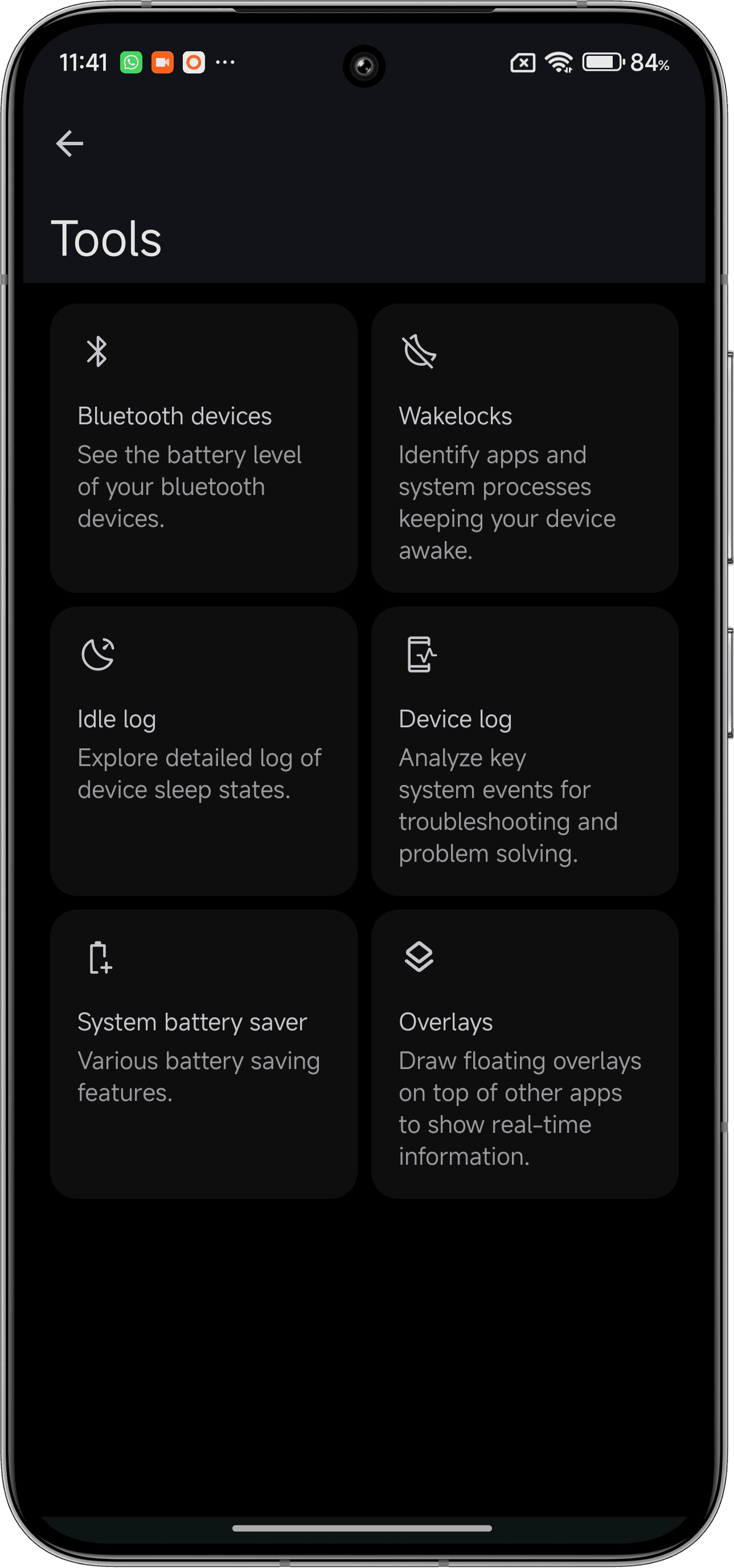 Click on "Wakelocks" option