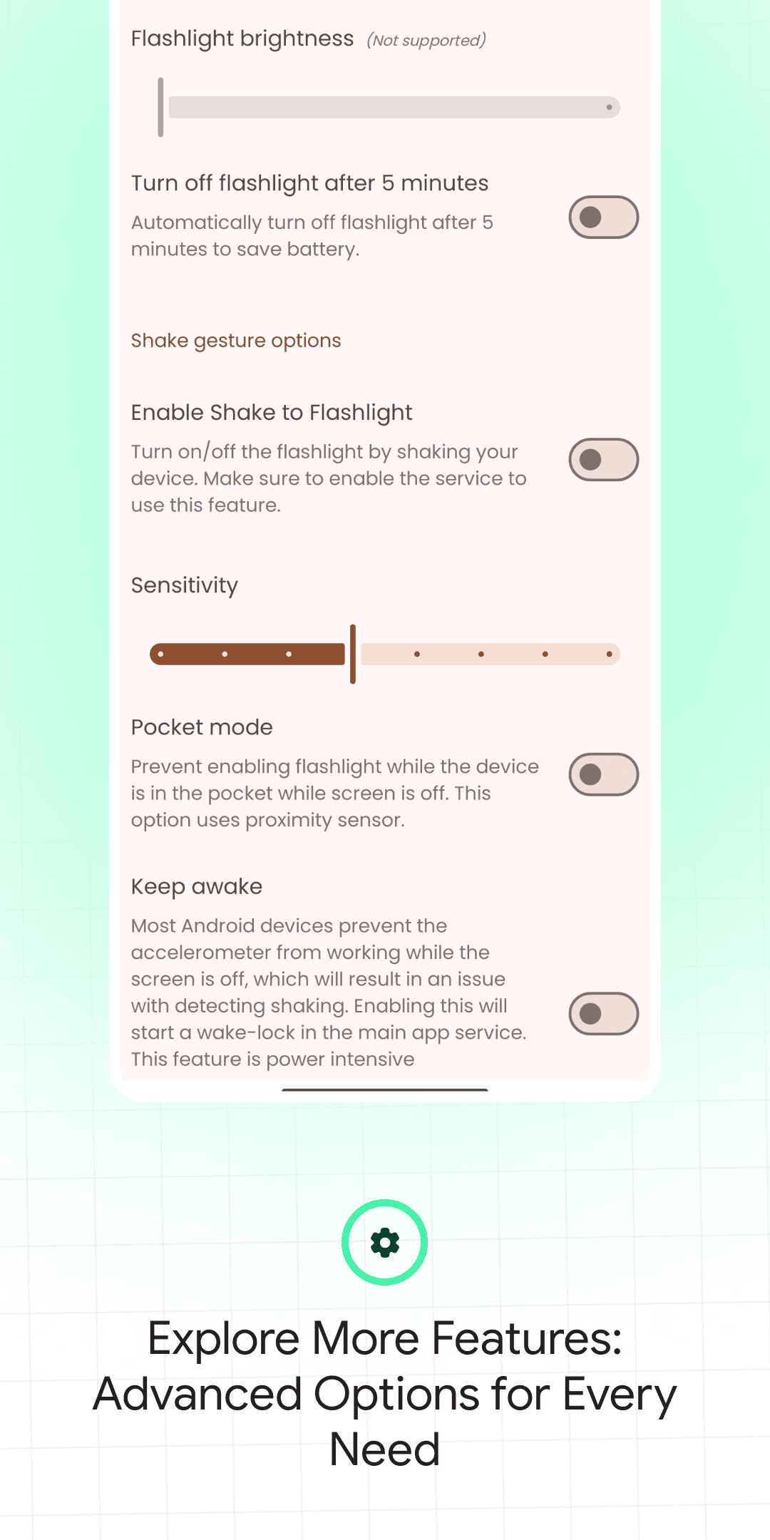 Shake Flashlight screenshot 6